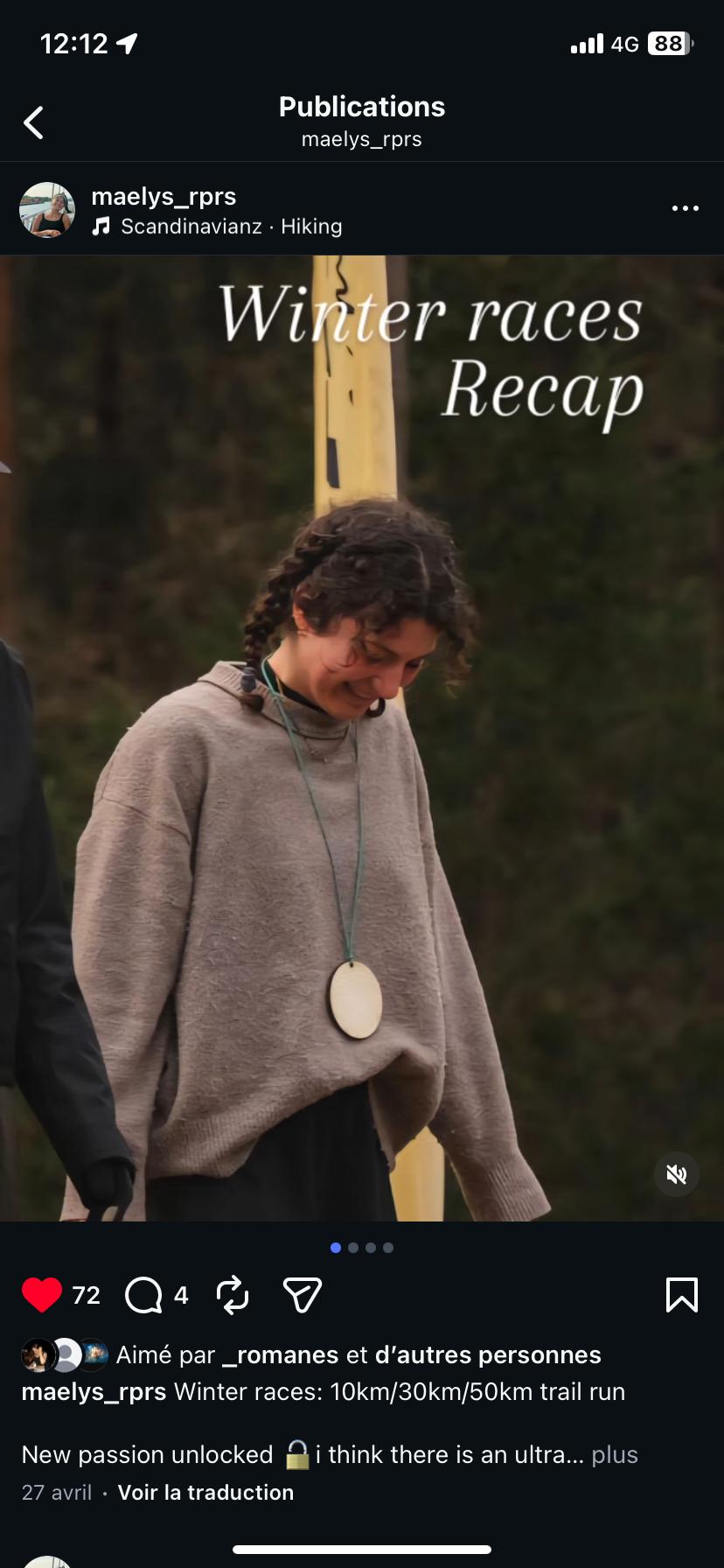 Maëlys out training in Copenhagen